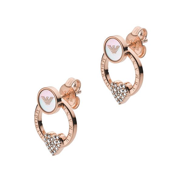 Aprender acerca 70+ imagen gold armani earrings Abzlocal.mx