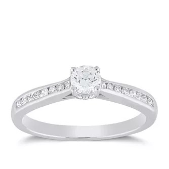 18ct White Gold 2 5ct Forever Diamond Ring