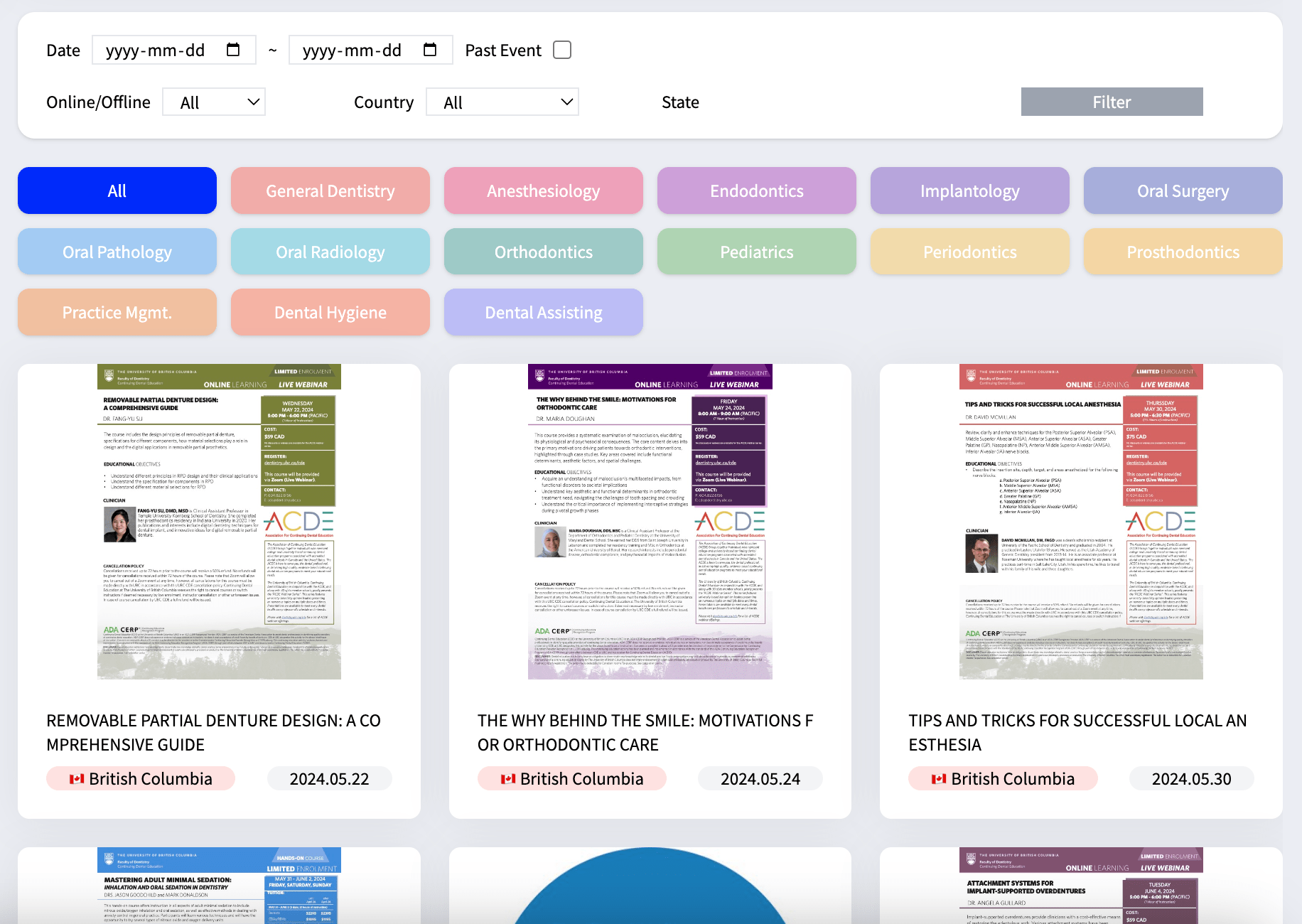 List of Free Dental Continuing Education (CE) sites Resources