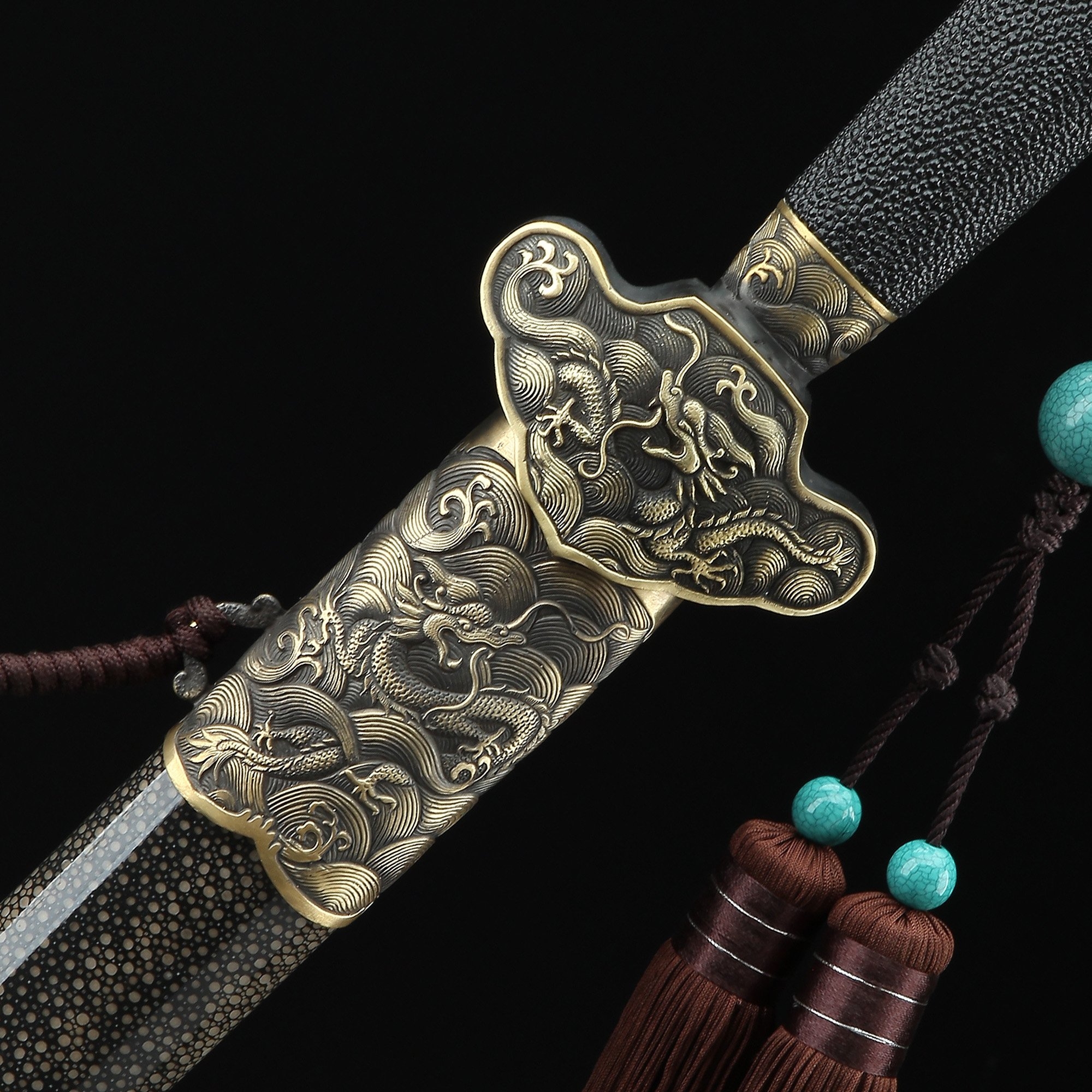 Qing Jian Sword Chinese Dragon Style Real Handmade Chinese Swords