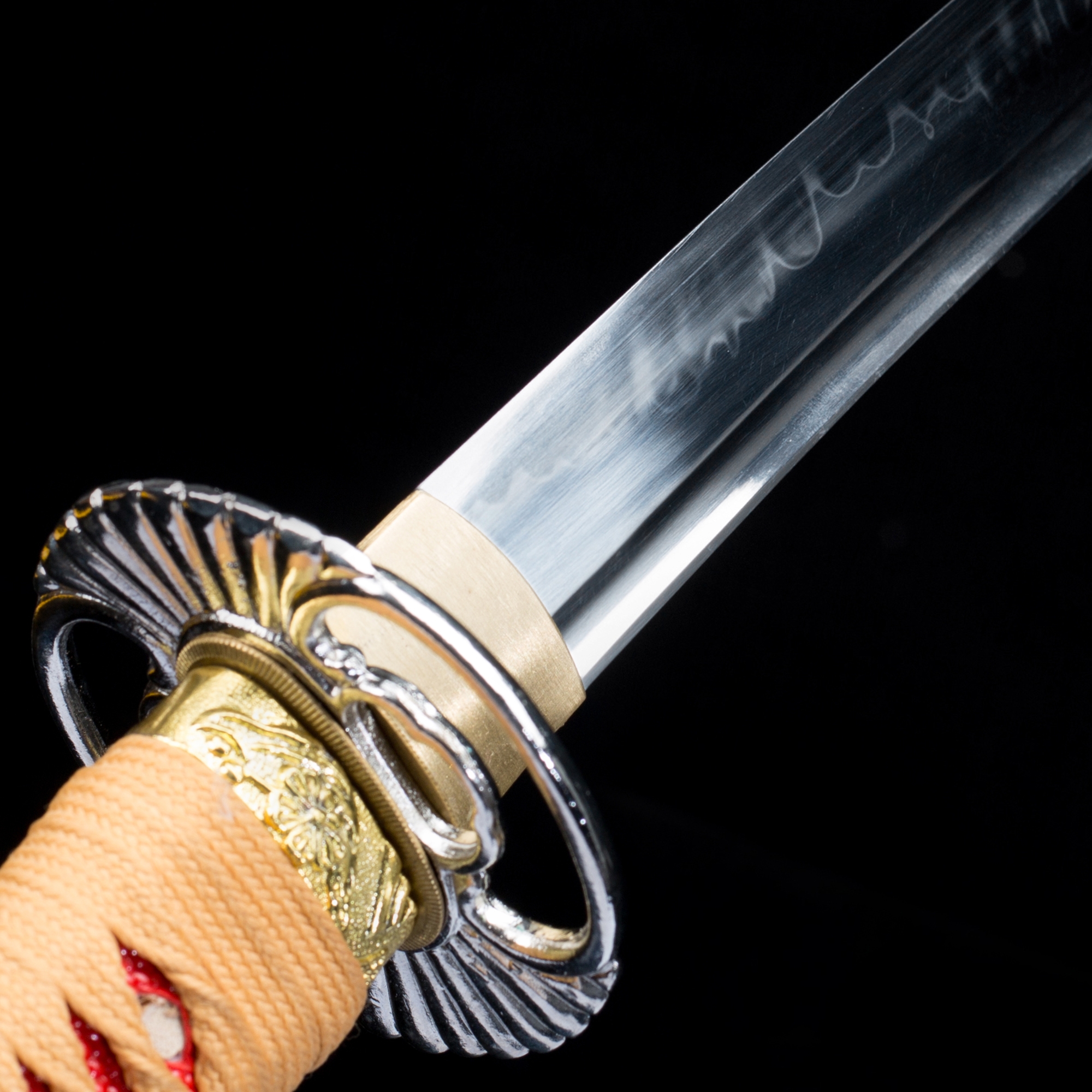 Handmade T10 Carbon Steel Real Hamon Japanese Wakizashi Swords With