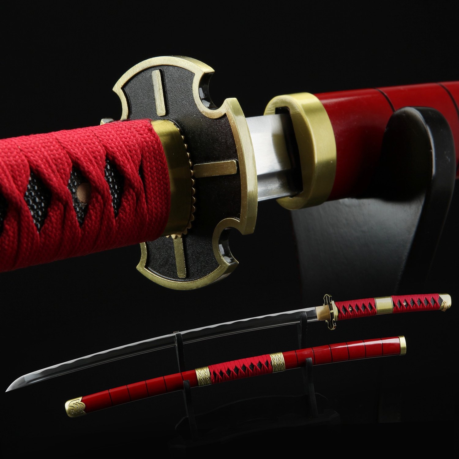 One Piece Roronoa Zoro Sandai Kitetsu Katana Samurai Sword Replica With
