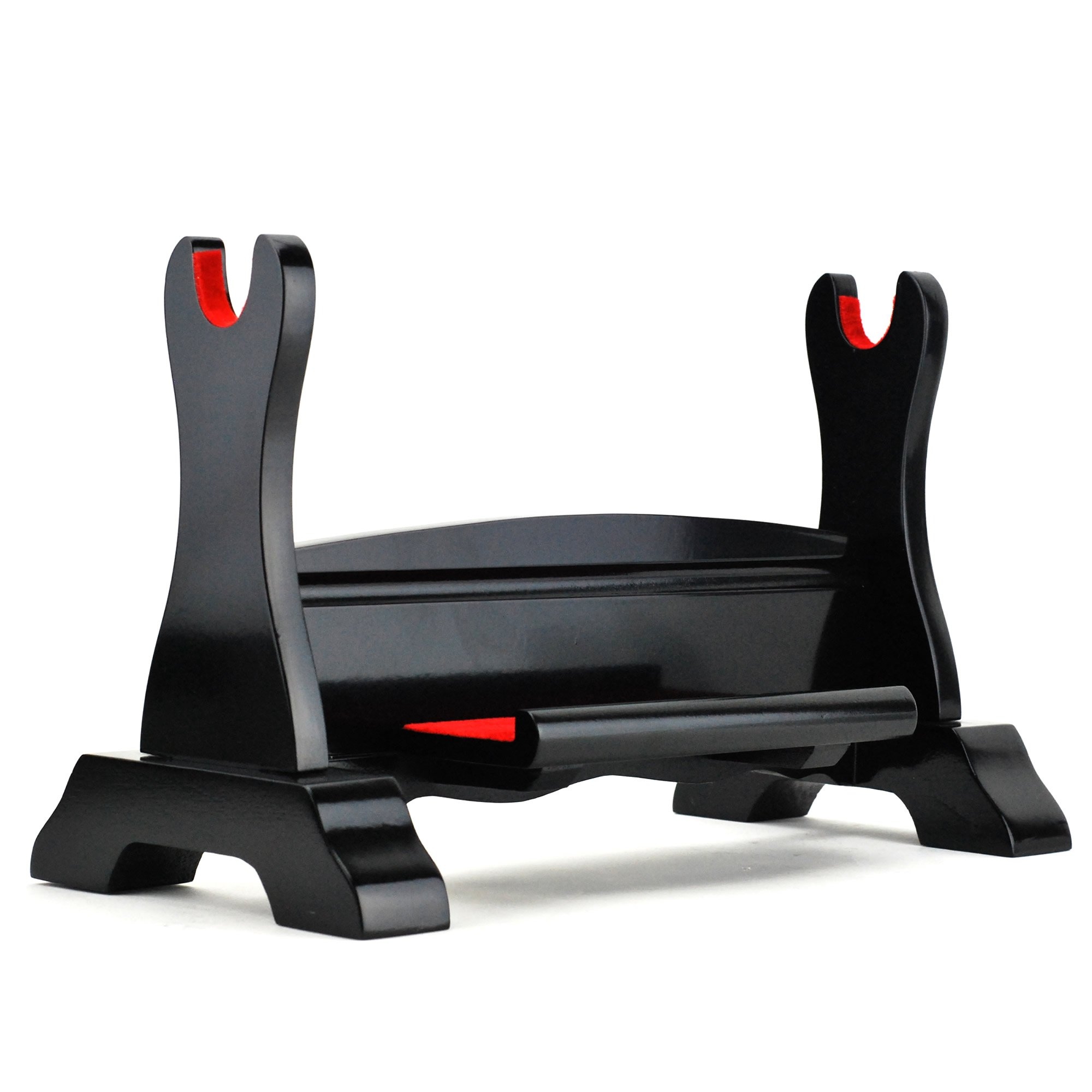 Katana Stand Black Wooden One Layer Sword Stand Katana Samurai Sword