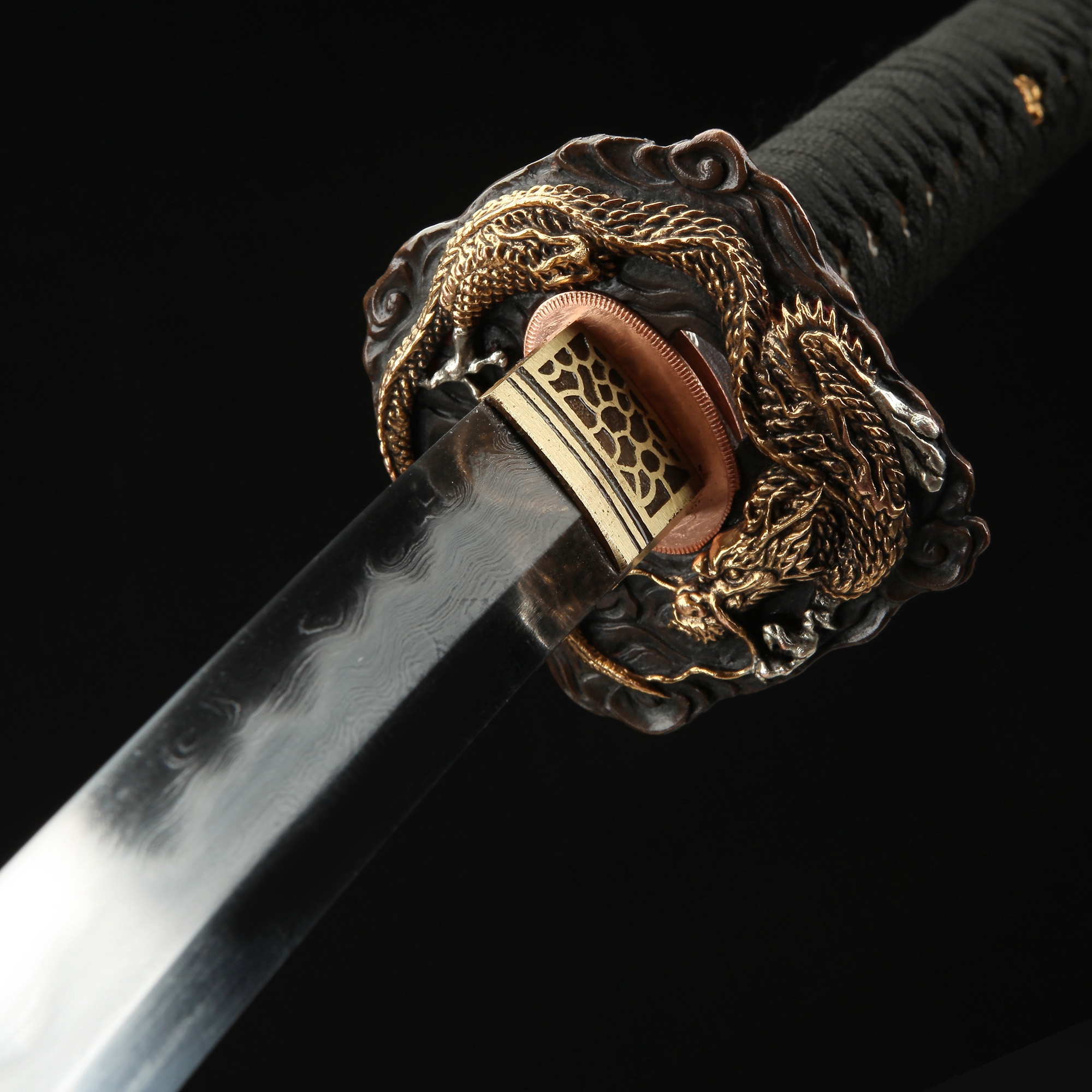 Damascus Katana Authentic Japanese Katana Sword Damascus Steel