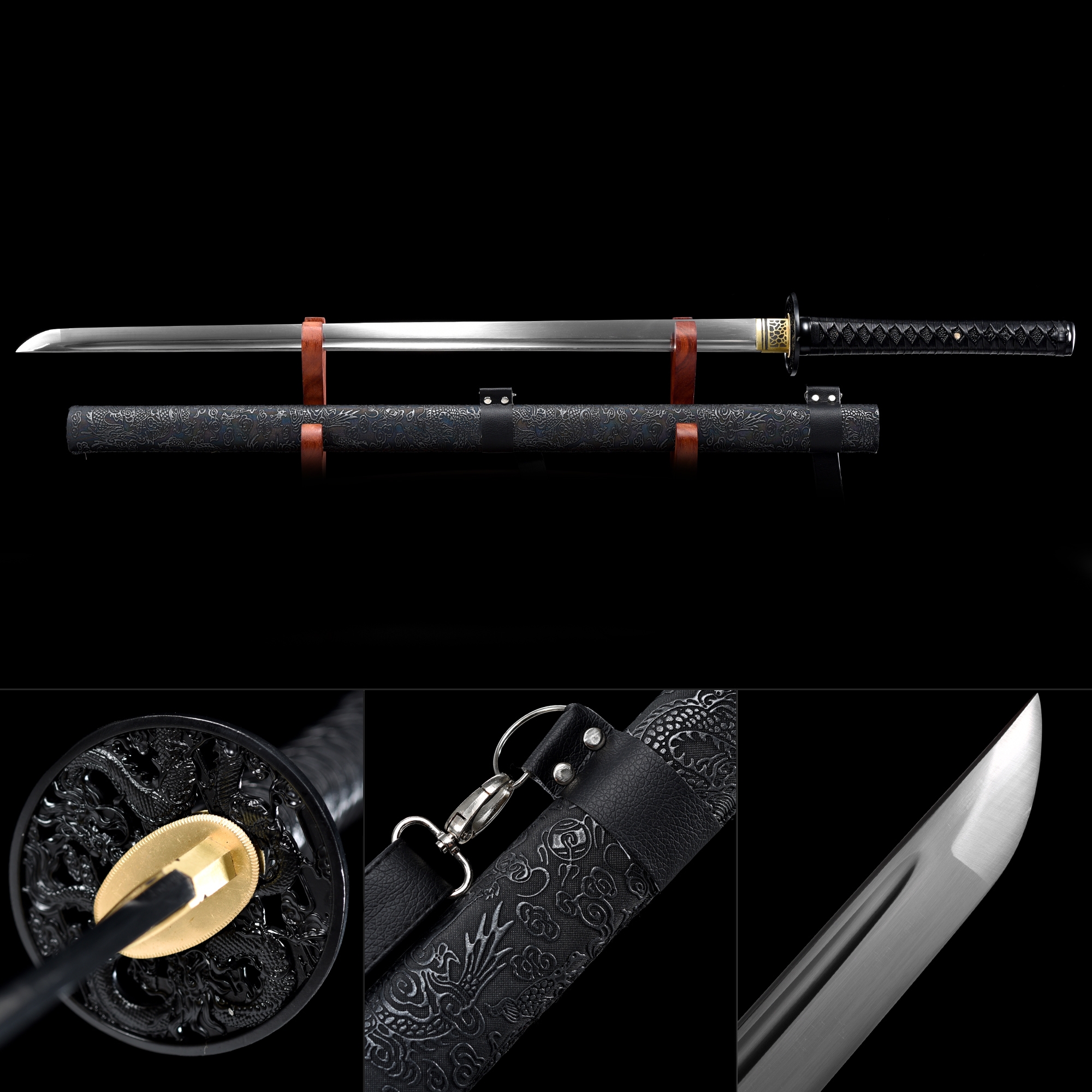 Handmade High Manganese Steel Straight Blade Real Japanese Ninjato