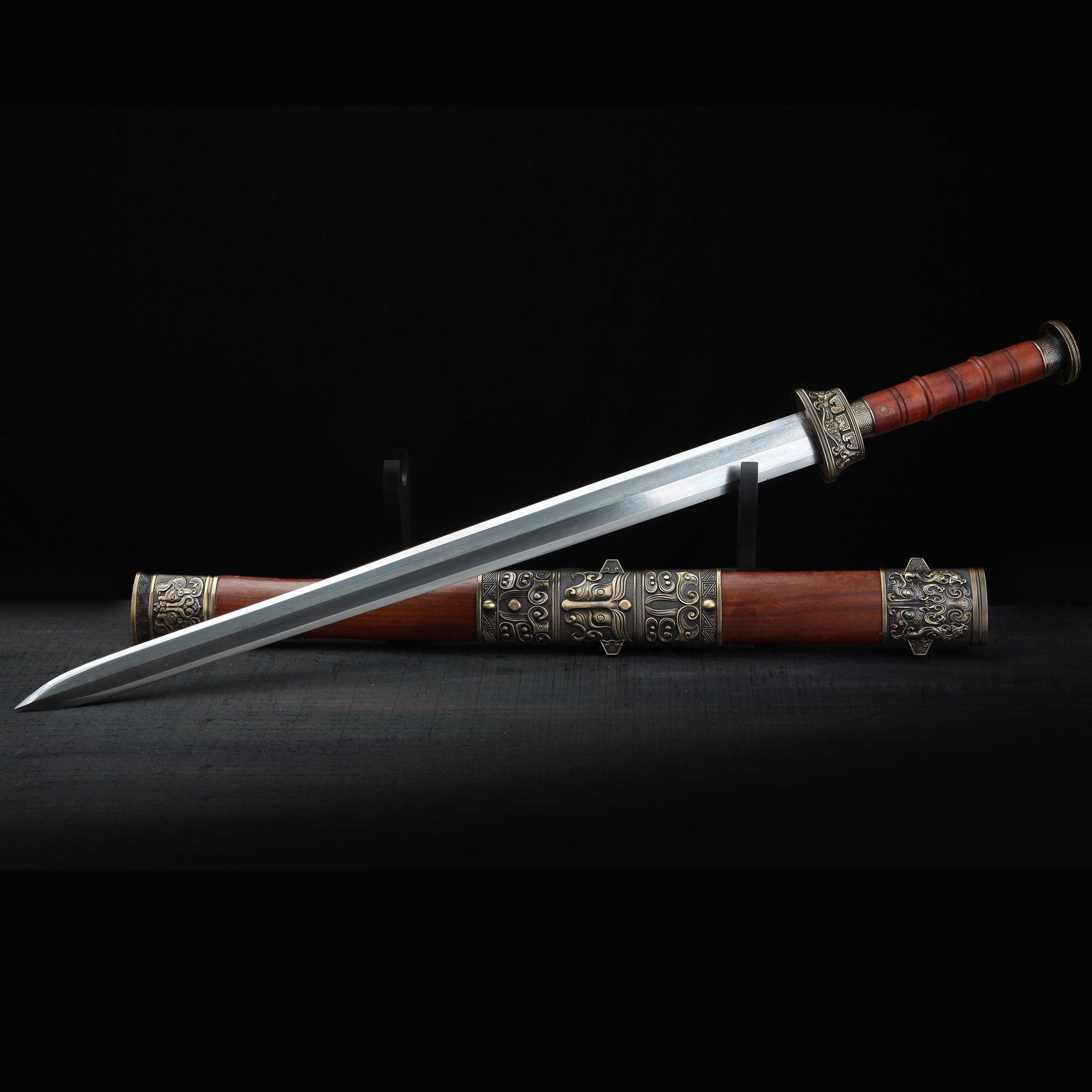 Chinese Jian Sword Handmade Bronze Full Tang Real Chinese Han Sword