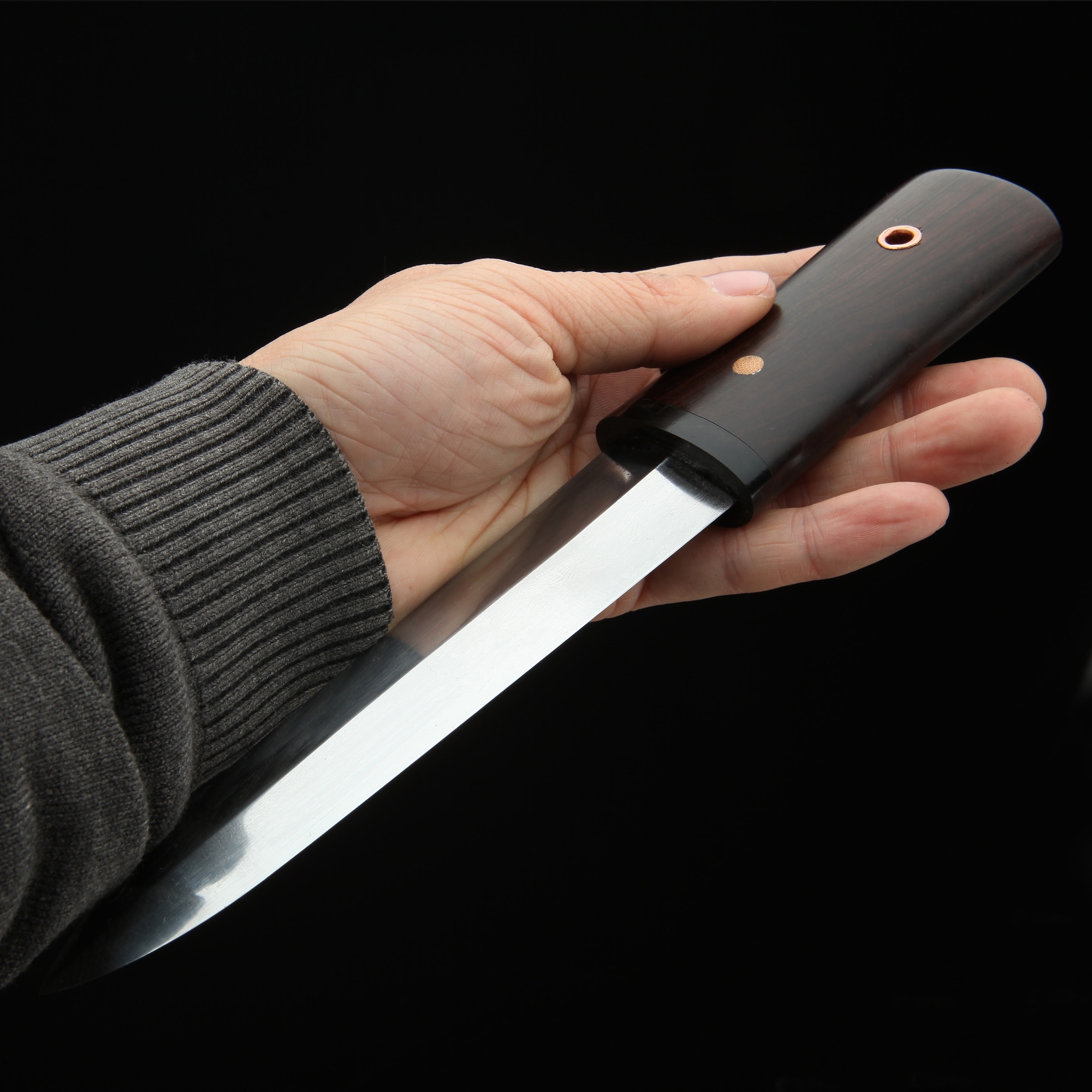 Handmade Double Edge Blade Short Sword Japanese Aikuchi Pocket Tanto