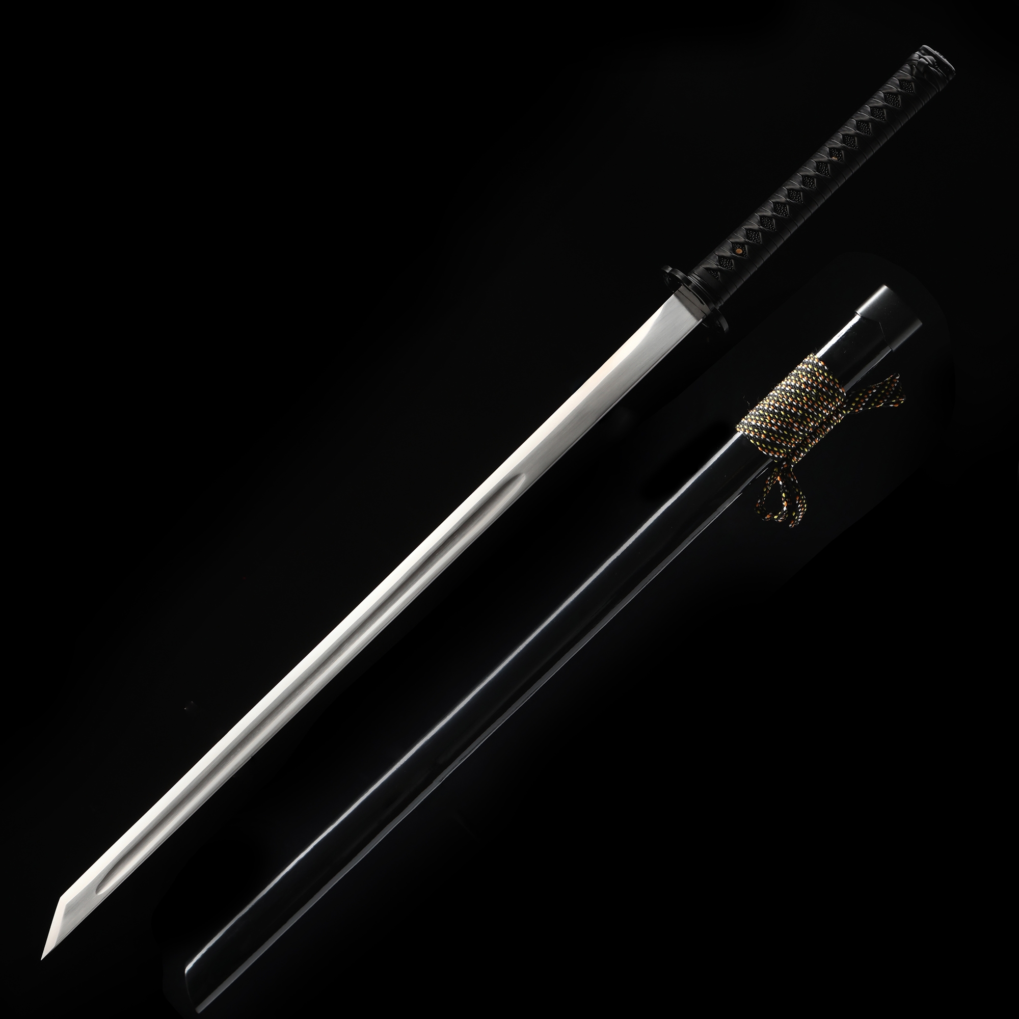 Japanese Straight Sword Handmade Japanese Straight Sword High Manganese Steel Full Tang