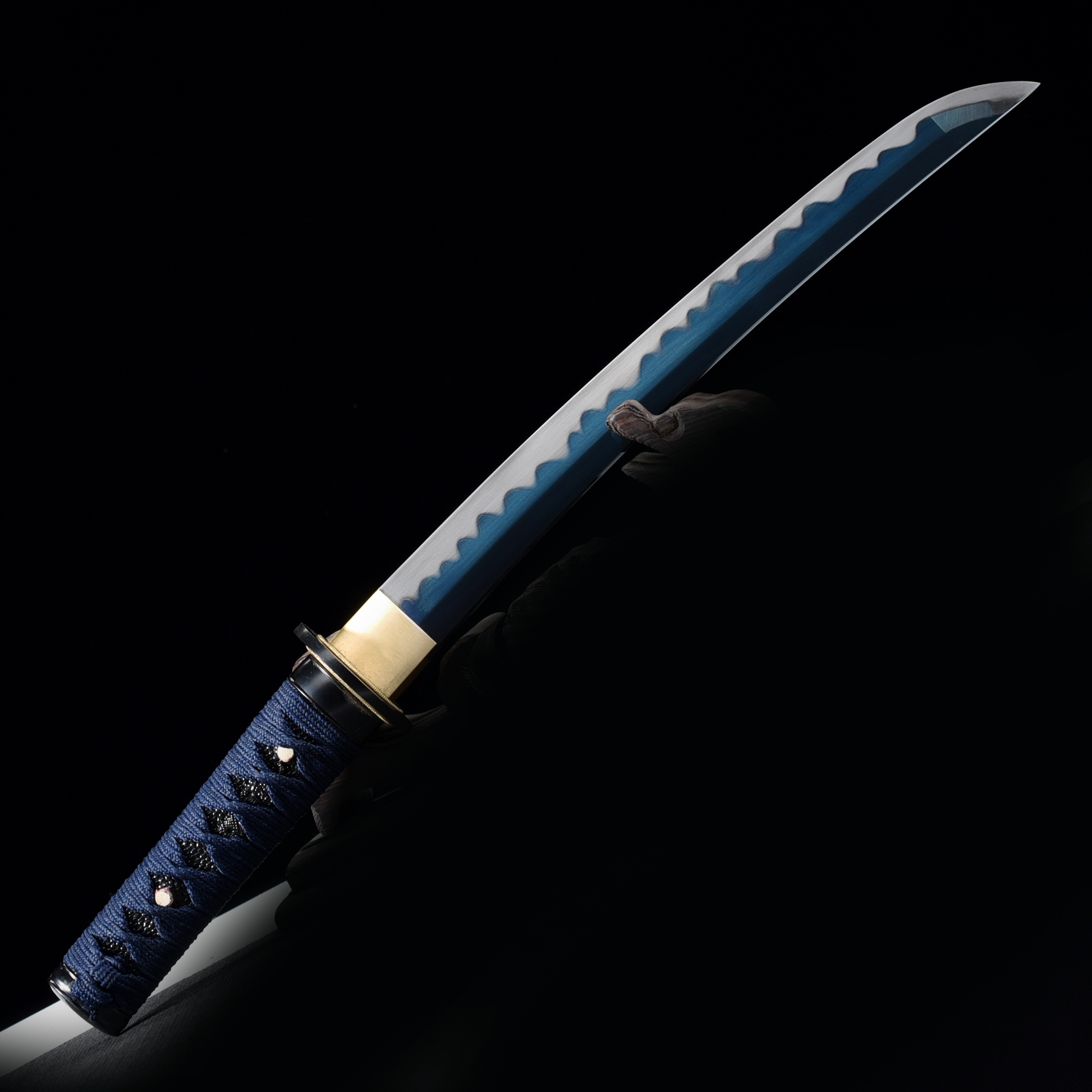 Handmade 1045 Carbon Steel Hand Sharpening Real Japanese Tanto Sword C74