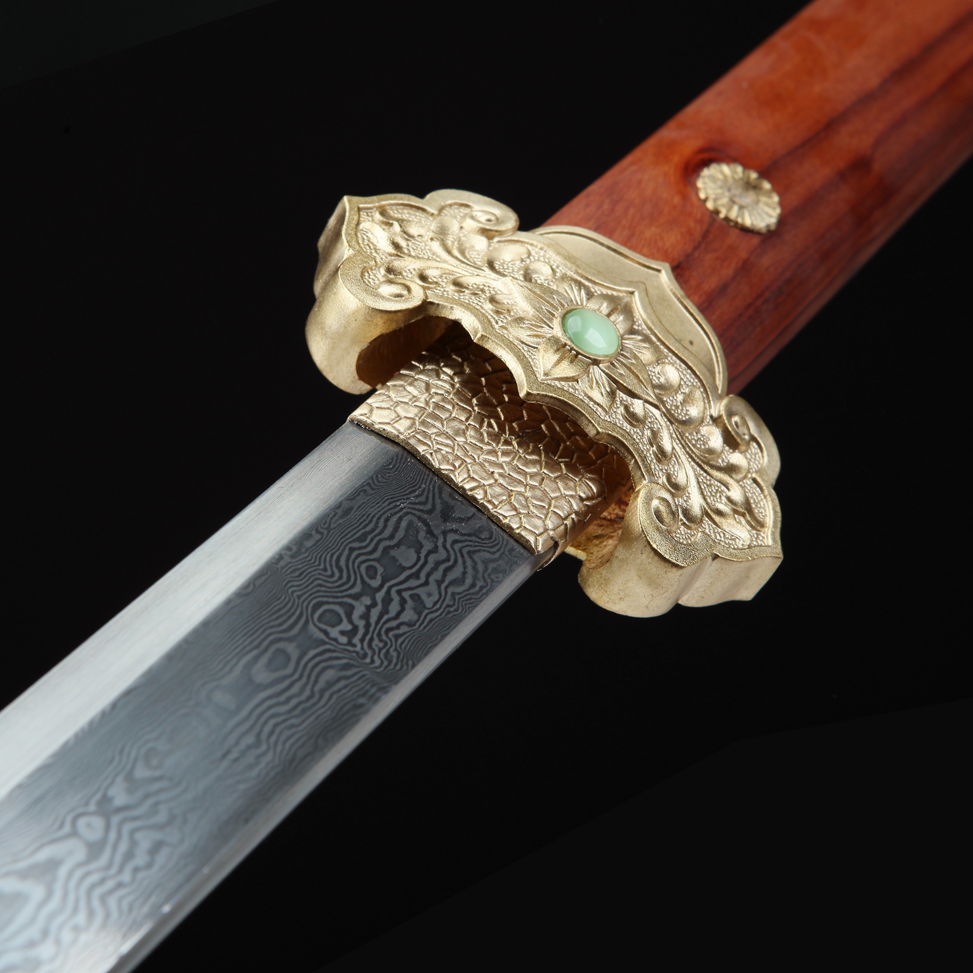 Tang Dynasty Sword Highperformance Pattern Steel Straight Blade