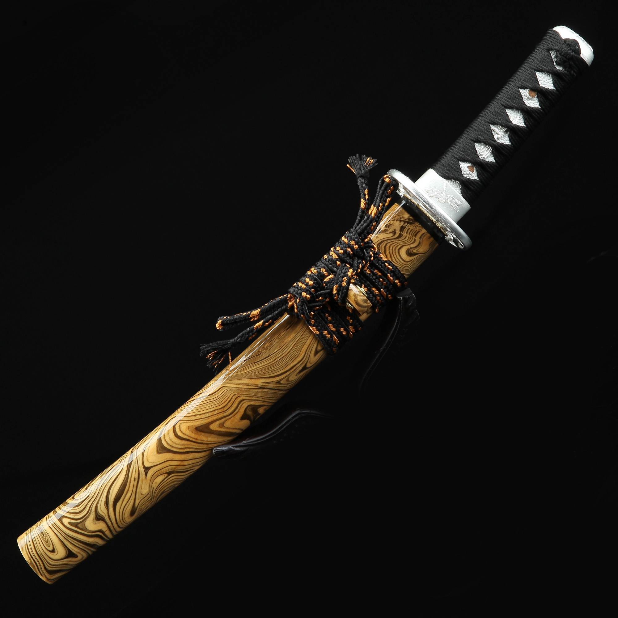 Tanto Blade Handmade Japanese Tanto Sword Real Hamon With Brown