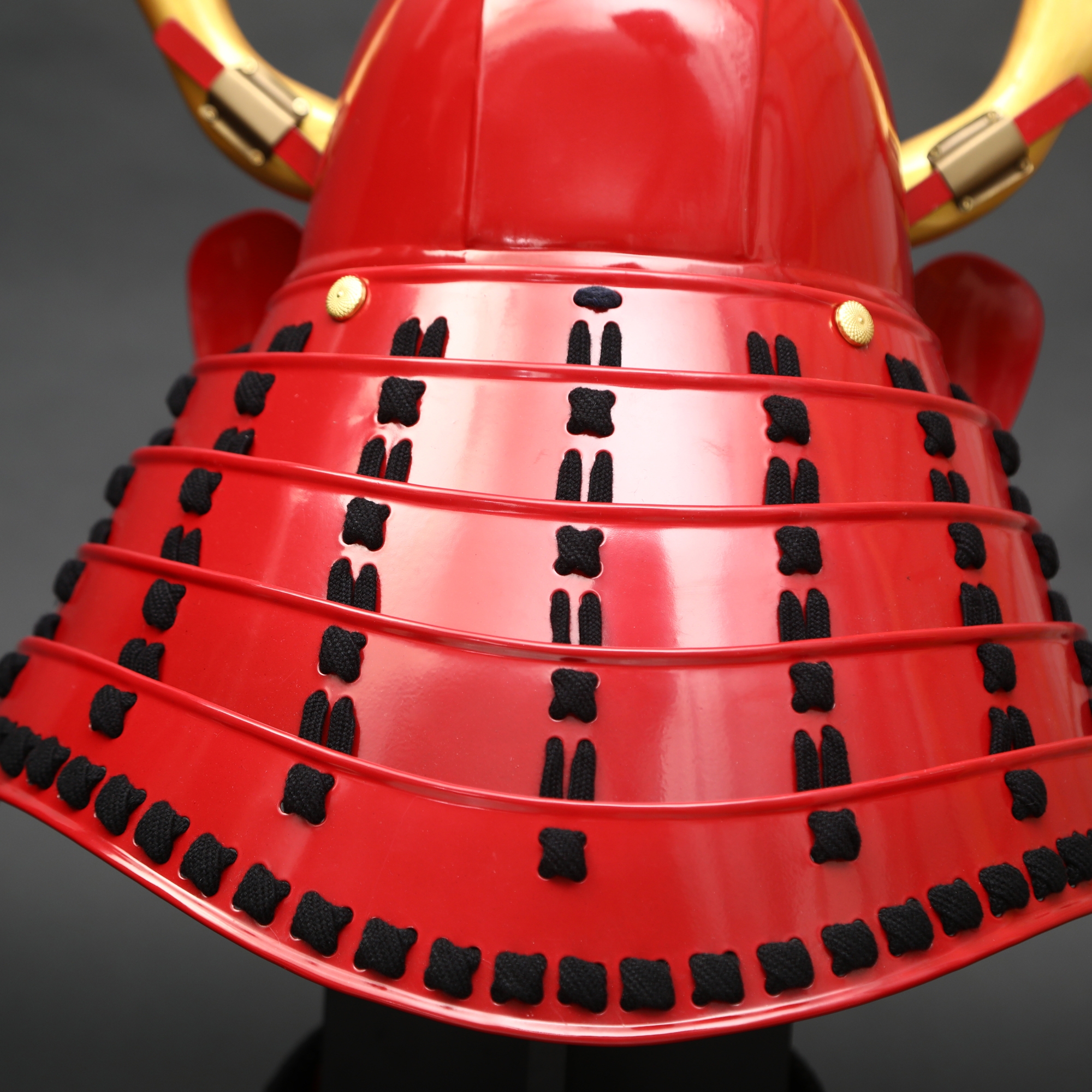 Handmade Red Japanese Samurai Armor For Yukimura Sanada With Deer