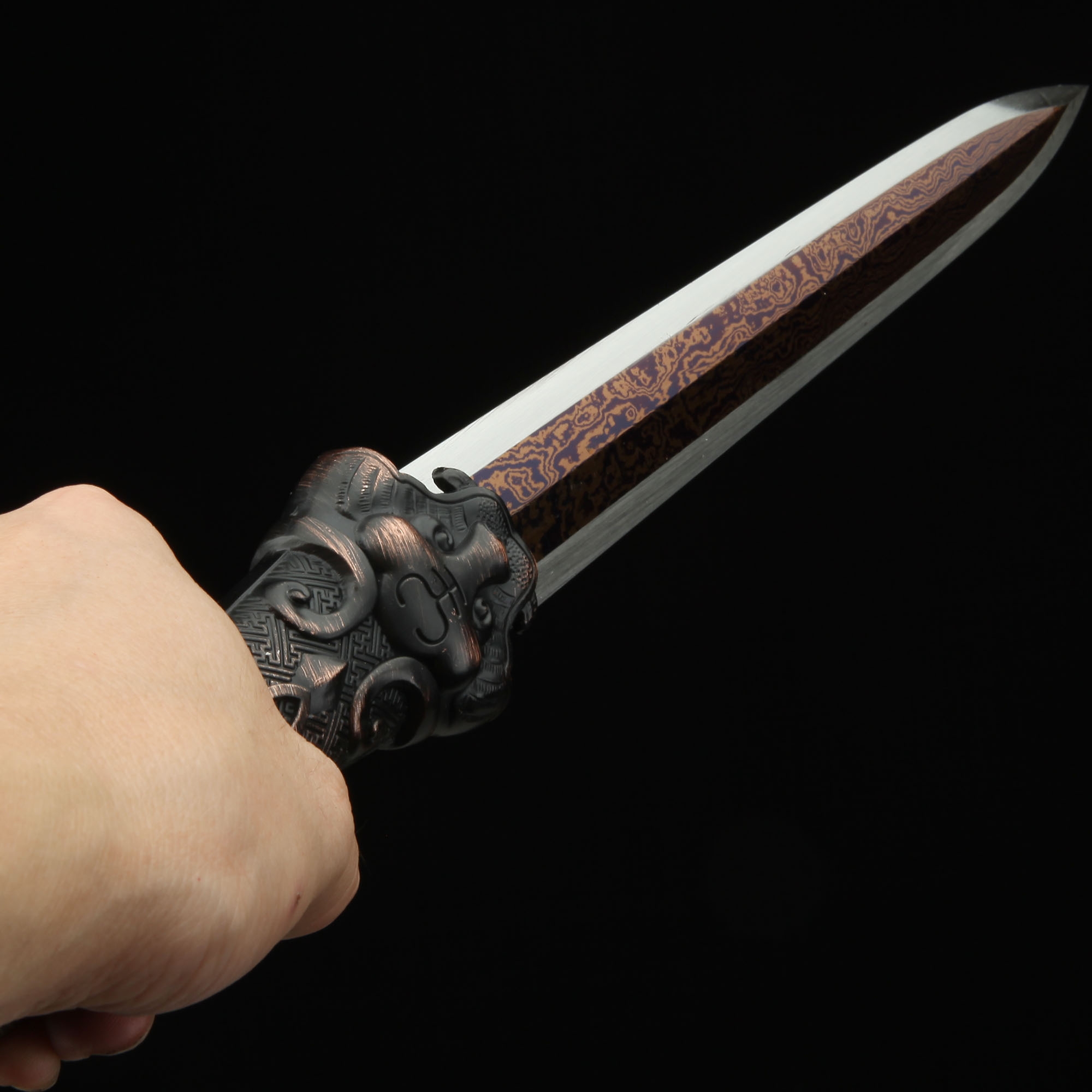 Double Edge Tanto Handmade Japanese Double Edge Tanto Sword Full Tang