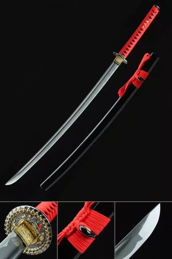 Red Steel Katana Sword for Sale TrueKatana