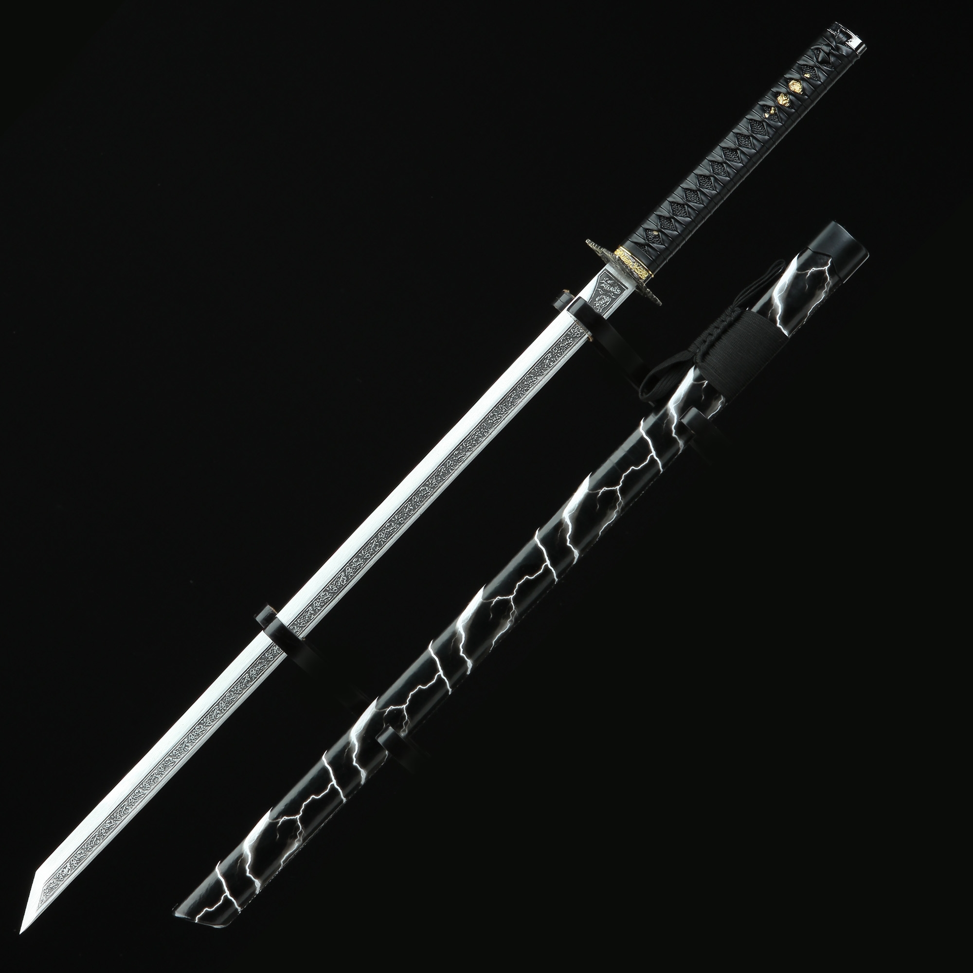 High Manganese Steel Straight Blade Chokuto Japanese Ninjato Ninja