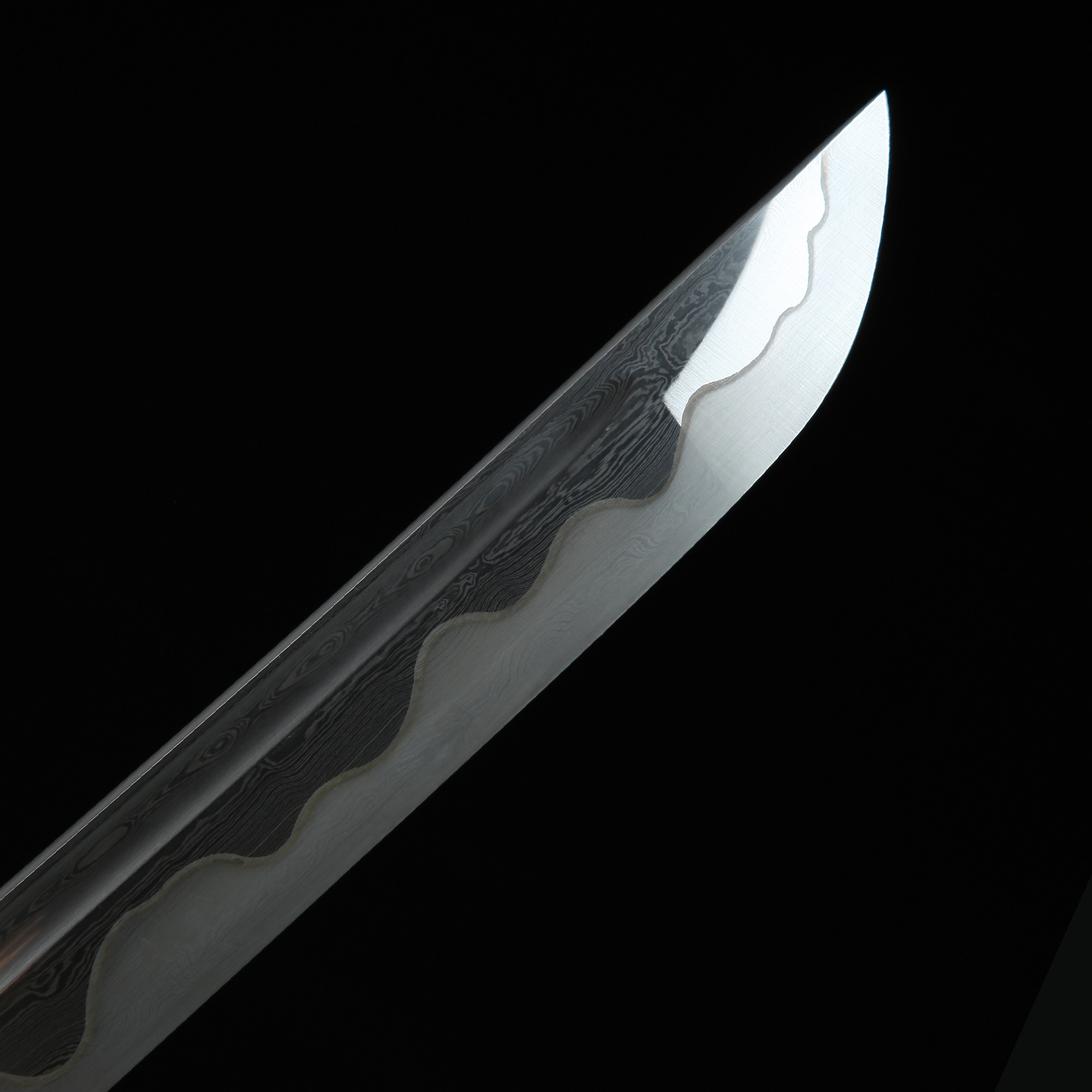 Flower Katana Handmade Japanese Katana Sword Pattern Steel With