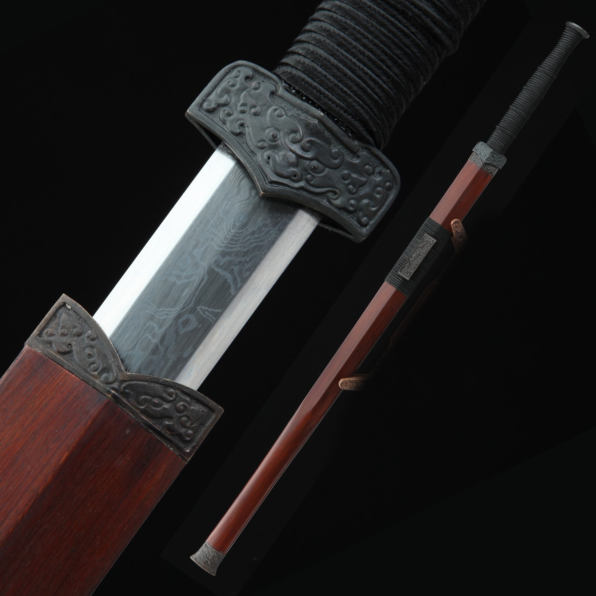 Chinese Straight Sword Highperformance Pattern Steel Sharpening
