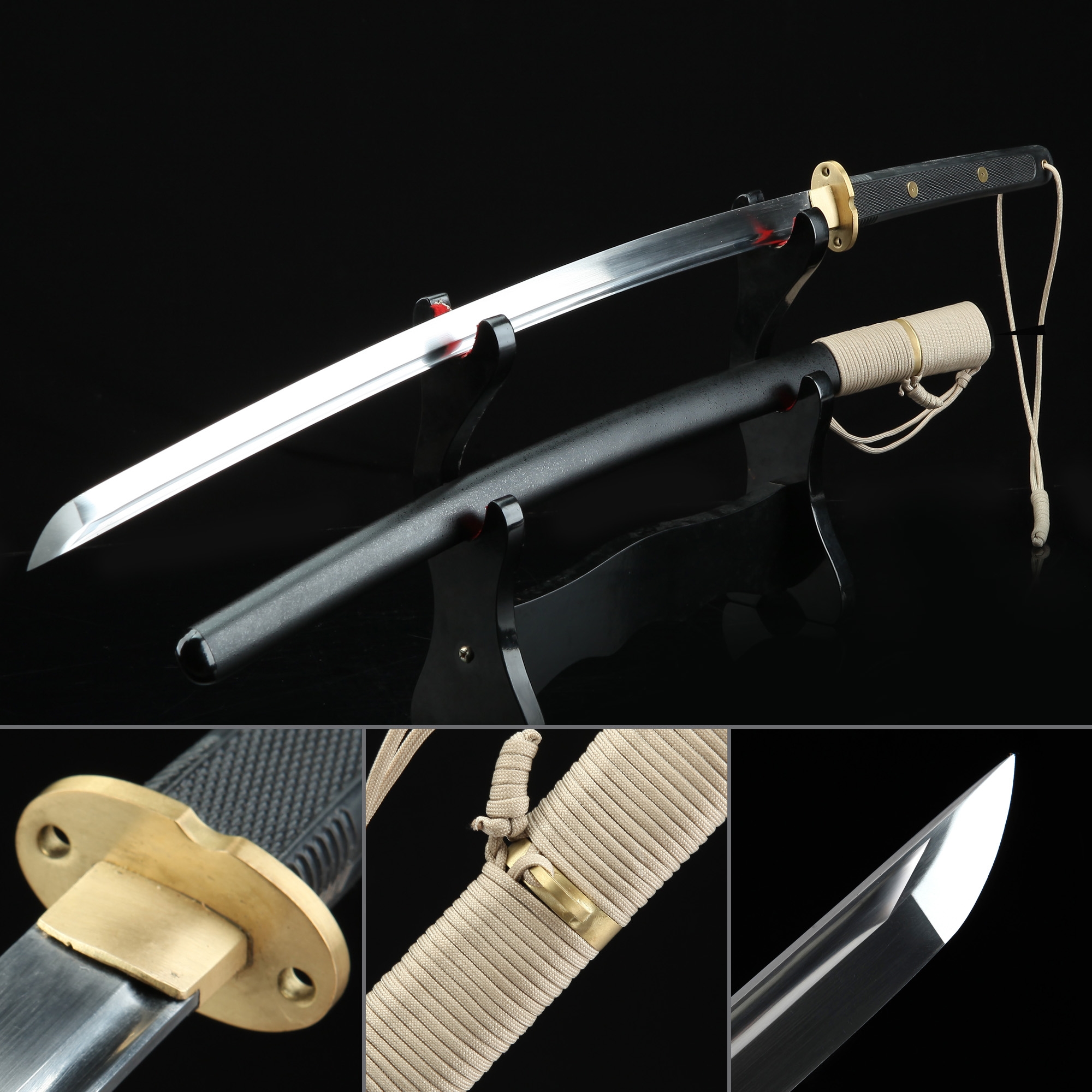 Handmade High Manganese Steel Sharpened Real Japanese Katana Samurai