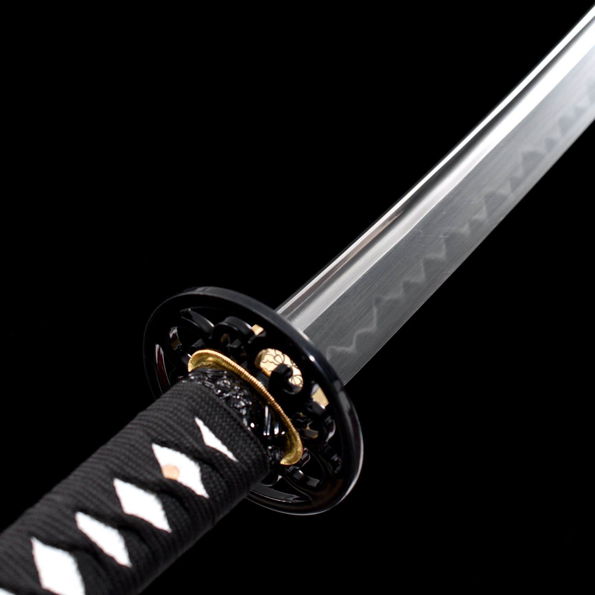 Handmade T10 Carbon Steel Red Saya Theme Real Hamon Katana Samurail