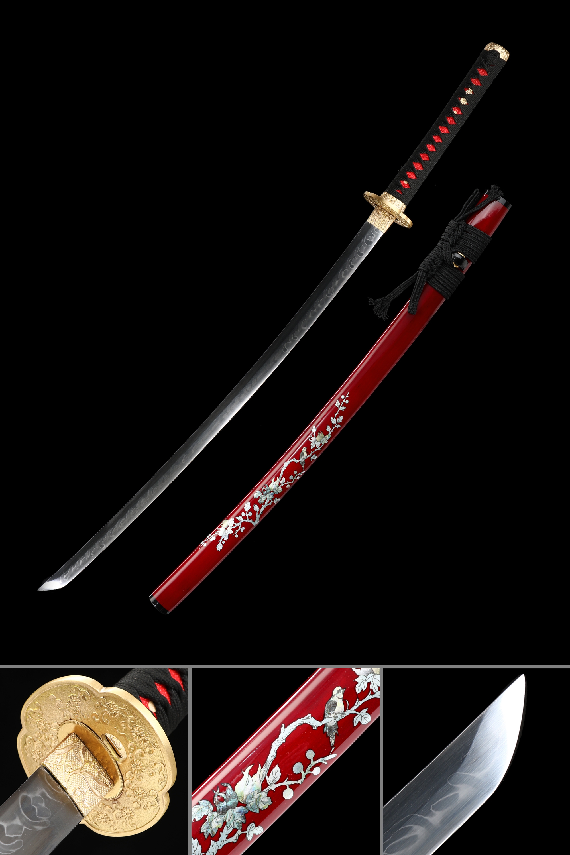 T10 Katana Highperformance Exquisite Handmade Fulltang Katana Sword