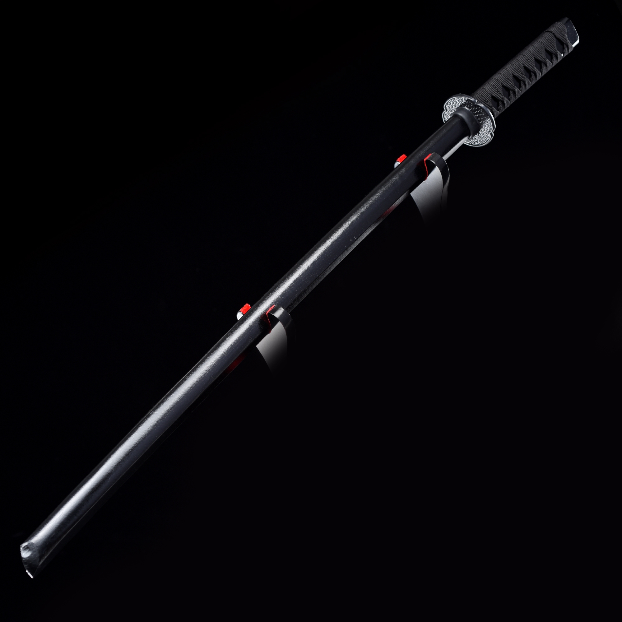 Handmade Black Wooden Kendo Stick Bokken Iaido Practice Daito Sparring