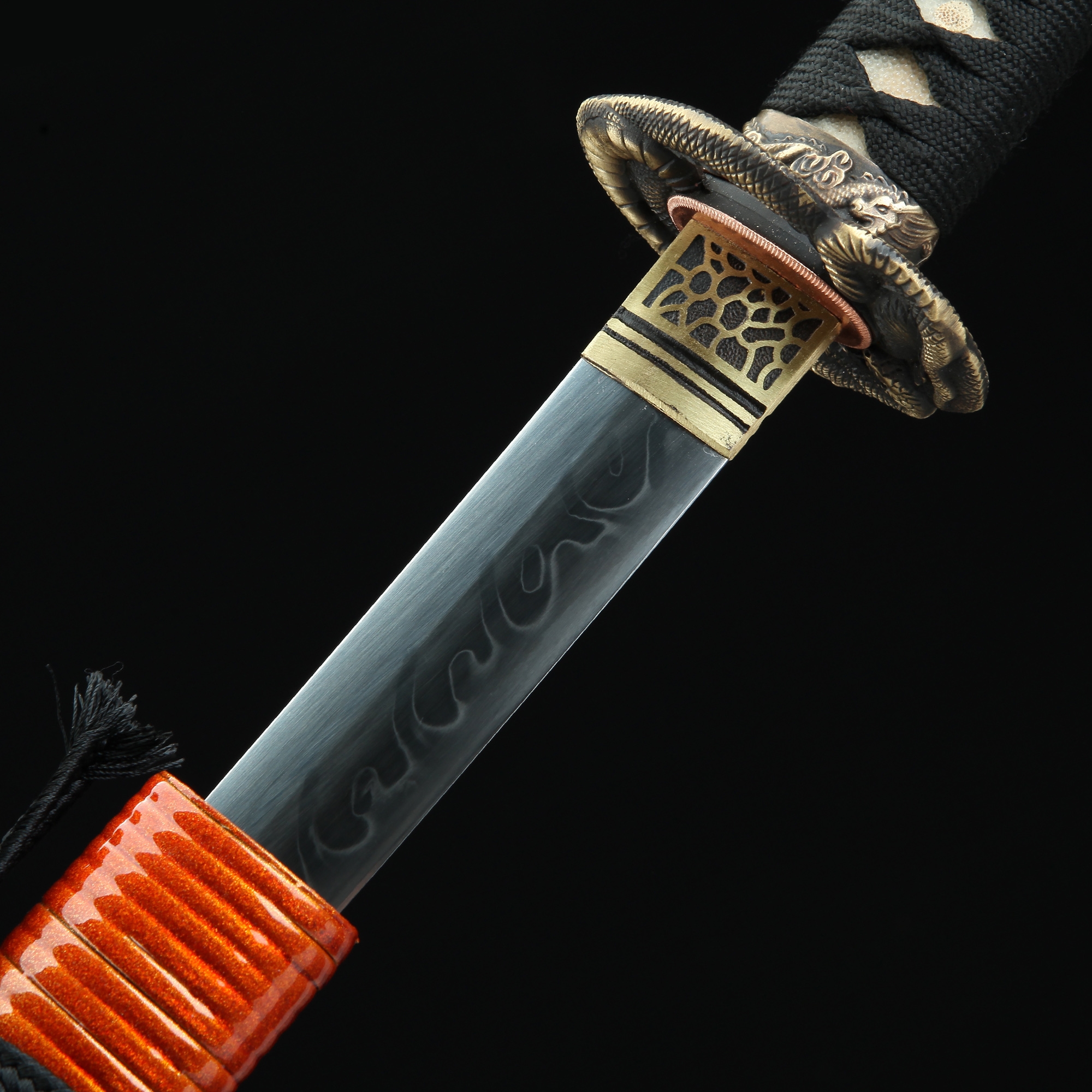 Highperformance T10 Carbon Steel Authentic Hamon Japanese Katana Sword