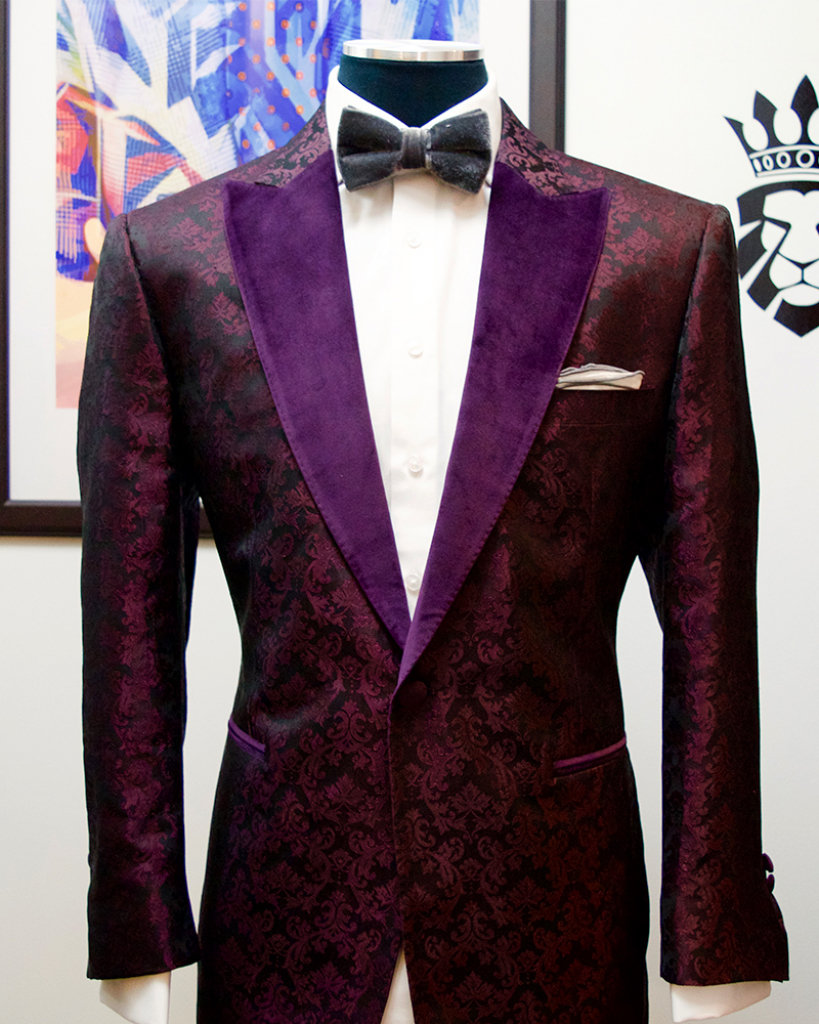 Bruce Buffer, UFC Announcer Wears King & Bay Smoking Jackets