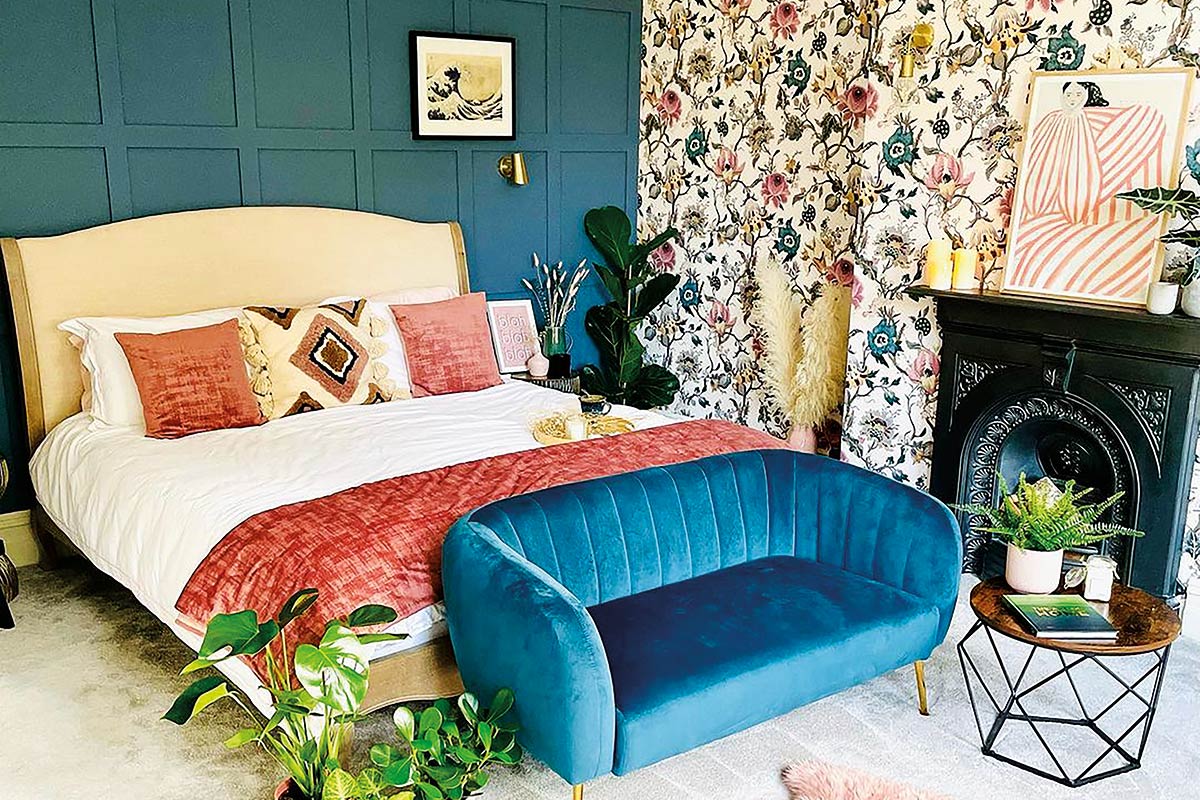 Colourful bedroom how we created our boutique hotel master suite
