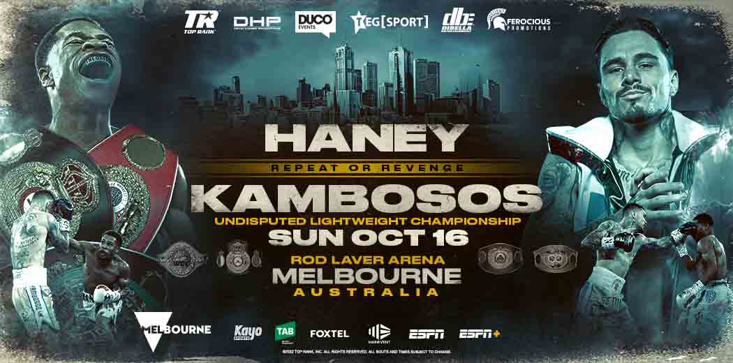 Kambosos vs Haney Rematch tickets Tours and Events Ticketek Australia
