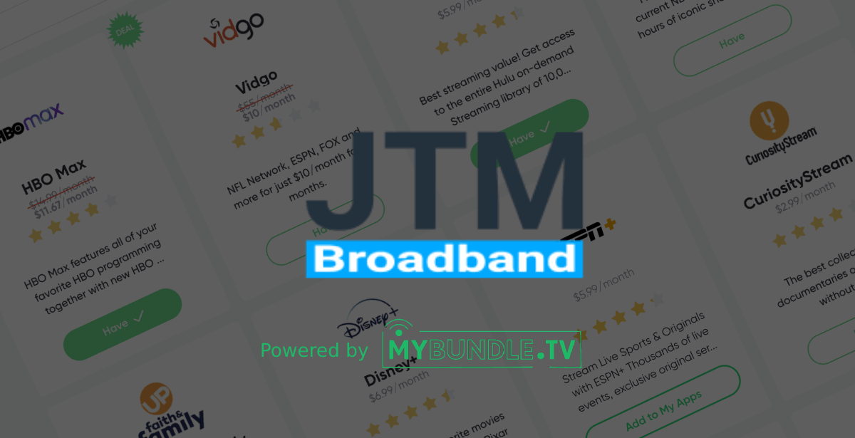 Find Your Streaming Service with JTM Broadband