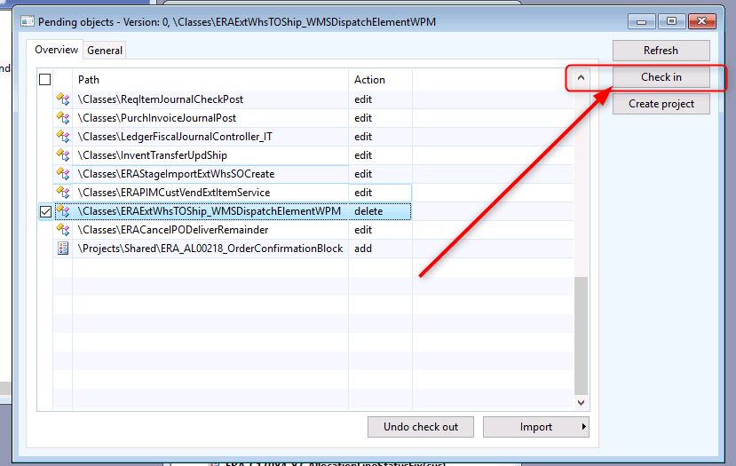 AX D365FO Delete a version controlled object from AOT AX / Dynamics 365 For Finance and