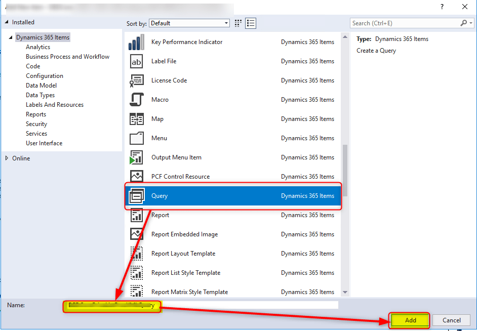 AX / D365FO Create an AOT View based on a Query d365fo ax 