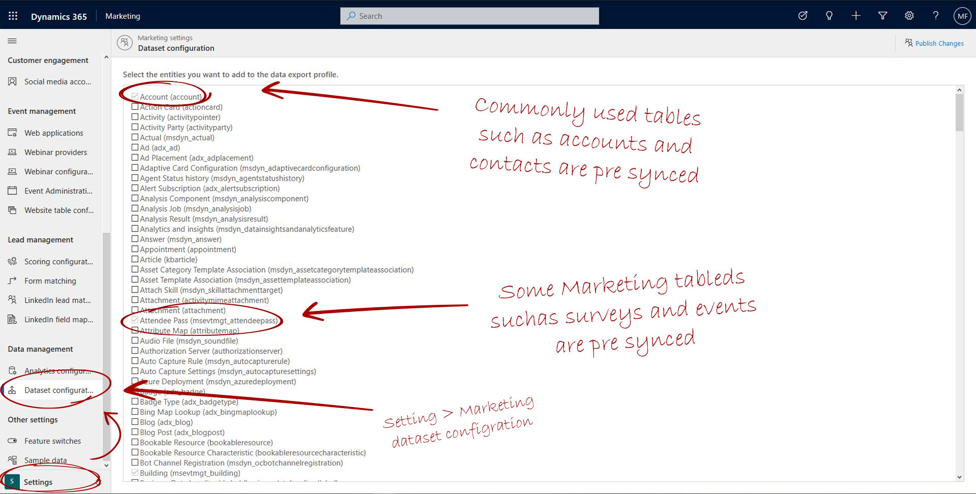 Sync Tables With Dynamics 365 Marketing Microsoft Dynamics 365 And