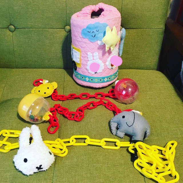 0歳児 手作りおもちゃ ミルク缶 Hello Doctor