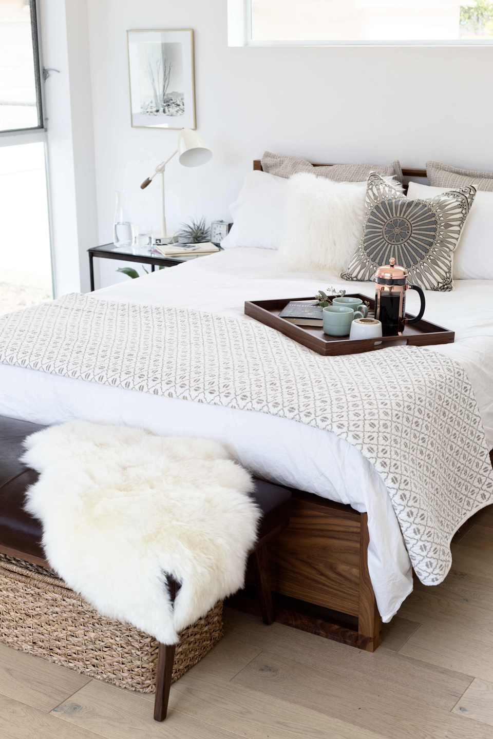 Cozy His And Hers Bedroom For Small Space