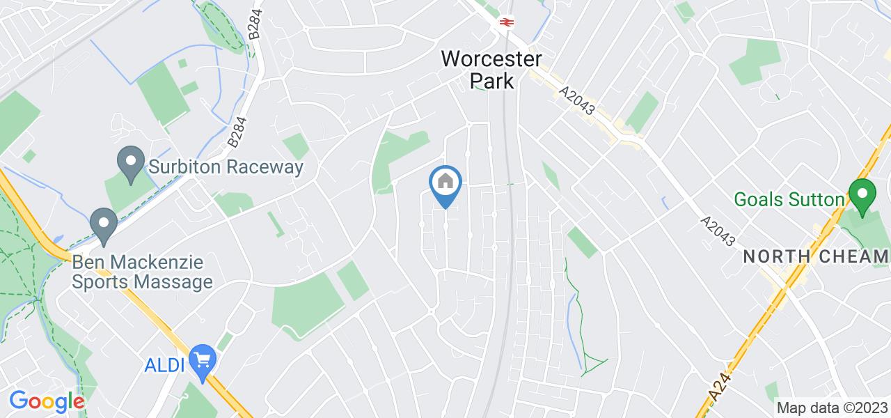 Worcester Park Room in a Shared House, Fairford Gardens, KT4 To