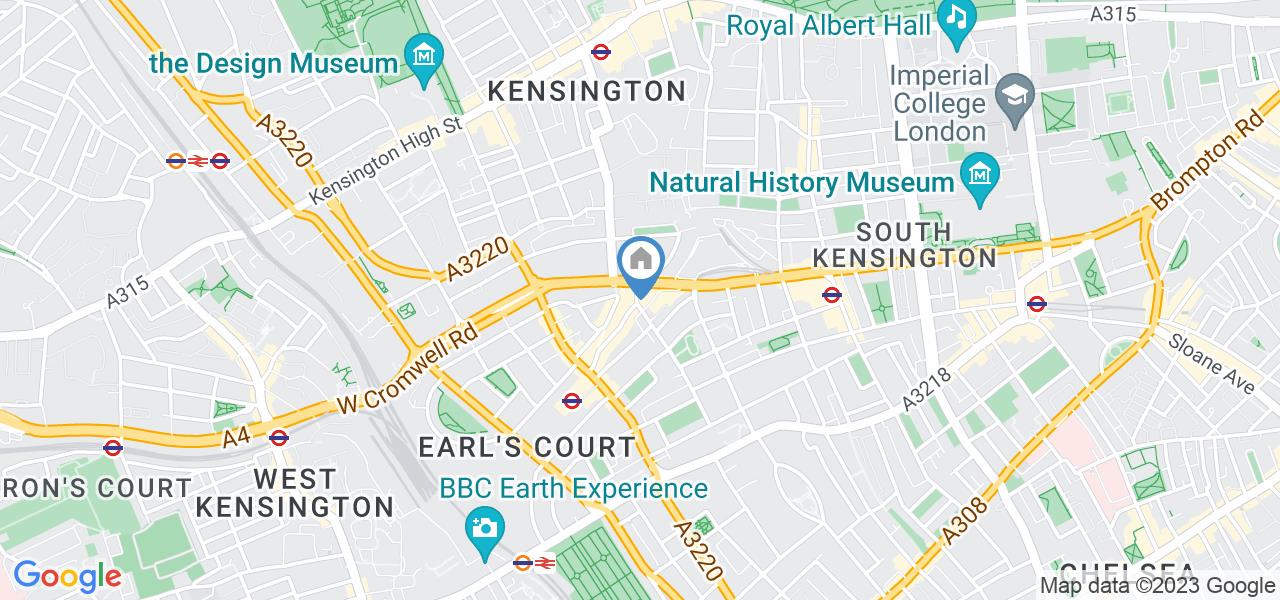 London Studio Flat, Knaresborough Place, SW5 To Rent Now for £1,500