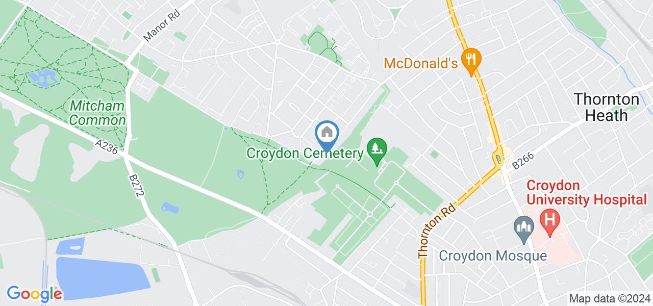 Thornton Heath Studio Flat, Galpins Road, CR7 To Rent Now for £