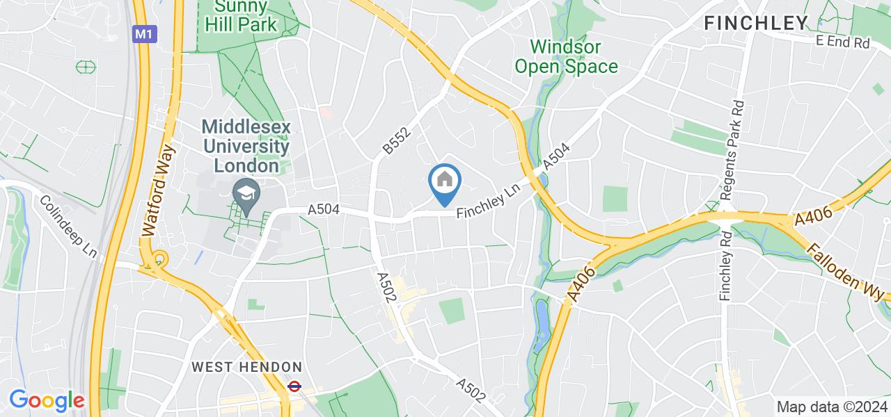 London Studio Flat, Finchley Lane, NW4 To Rent Now for £1,100.00 p/m