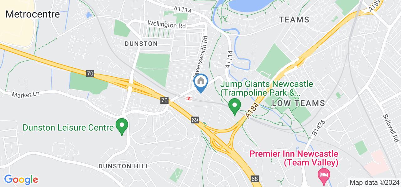 Gateshead 2 Bed Flat, Ravensworth Terrace, NE11 To Rent Now for £