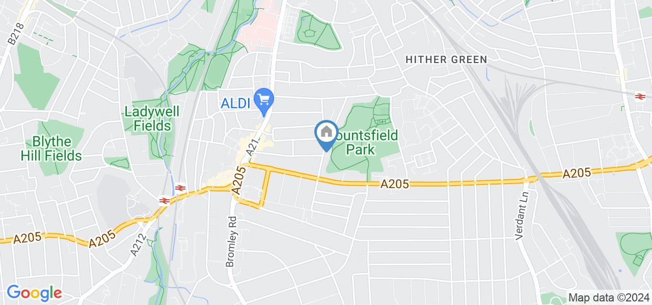 London Room in a Shared House, Laleham Road, SE6 To Rent Now for £