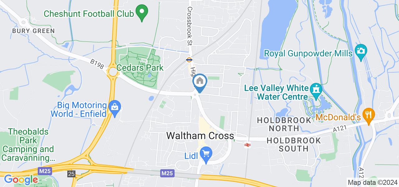 Waltham Cross 1 Bed Flat, Burlington House, EN8 To Rent Now for £