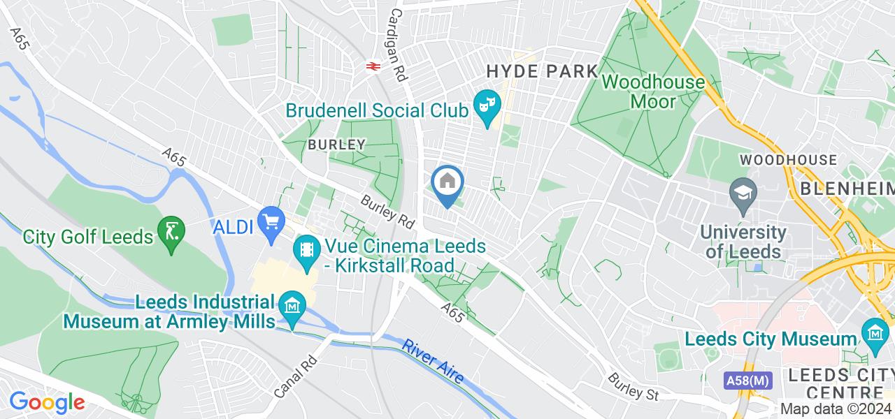 Leeds 1 Bed Flat, Burley Lodge Road, LS6 To Rent Now for £450.00 p/m