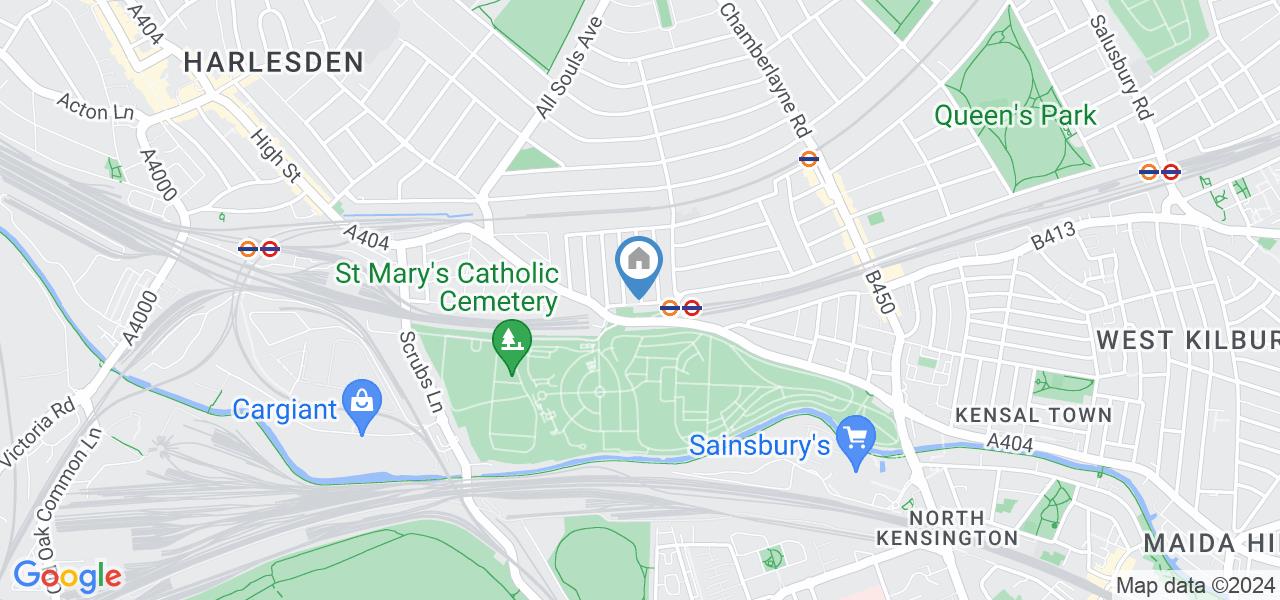 London 2 Bed Terraced House, Hazel Road, NW10 To Rent Now for £