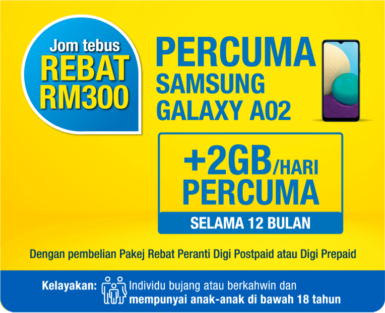 Jaringan Prihatin Tebus Rebat Telefon sehingga RM300 Digi