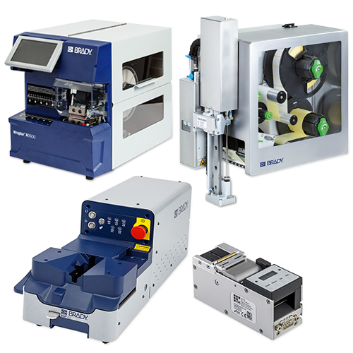 Printer Applicators automatic printondemand printer Brady Europe