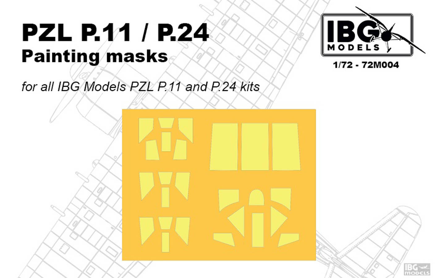 PZL P.11/P.24 Painting masks IBG M004