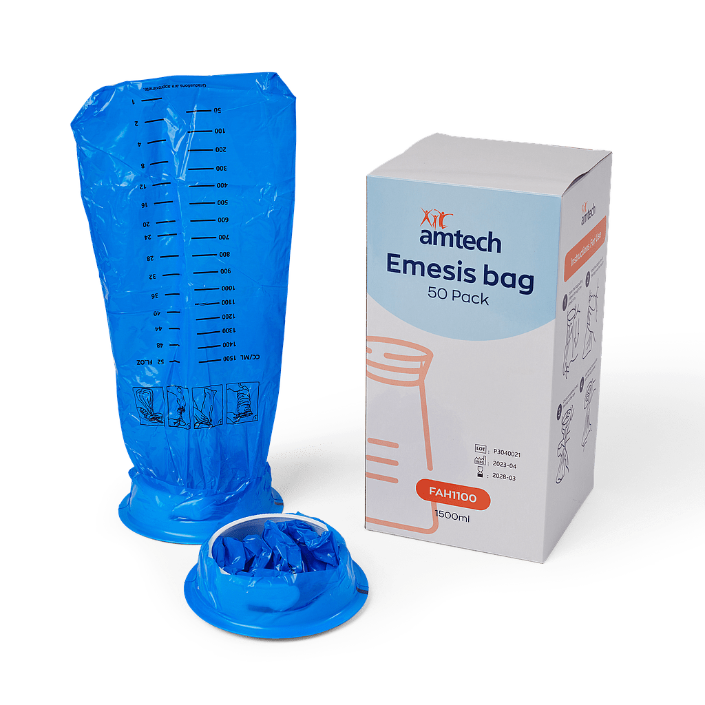 Amtech Medical Amtech Vomit/Emesis Bag 1500ml Box of 50