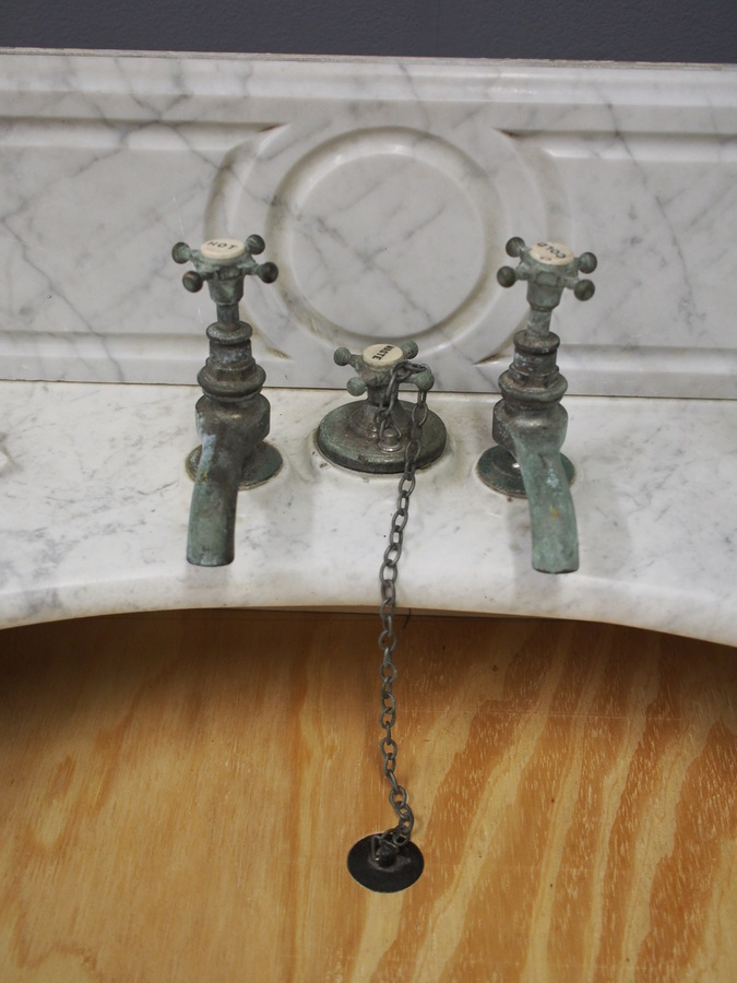 Antique Victorian Marble Sink Surround ANTIQUES.CO.UK