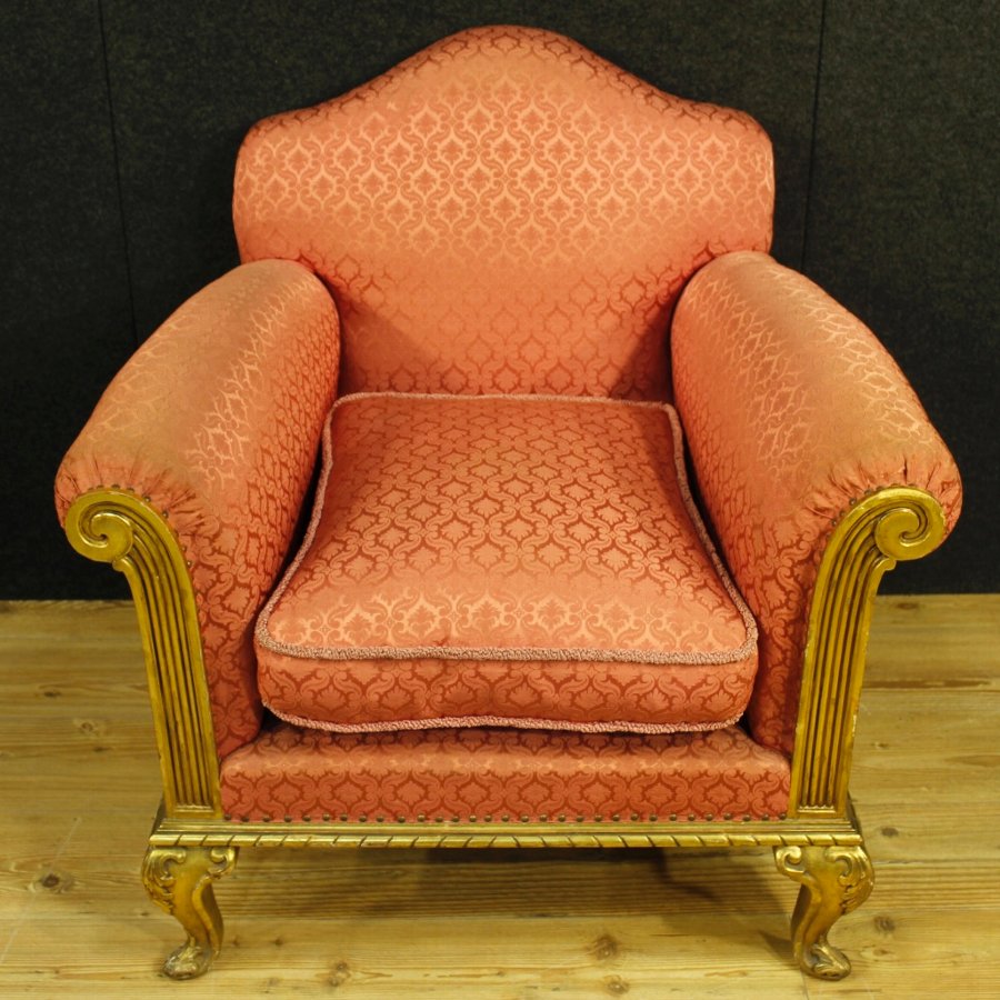 Antique Pair of golden Spanish armchairs ANTIQUES.CO.UK